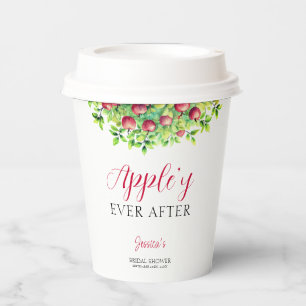 Apfelige Hochzeit nach Apfel-Fall-Brautdusche Pappbecher