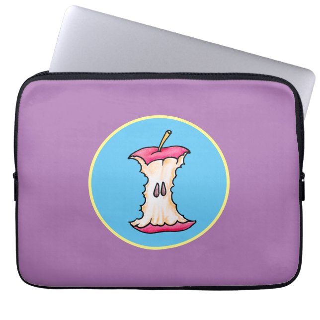 Apfelkern Laptopschutzhülle (Vorderseite)
