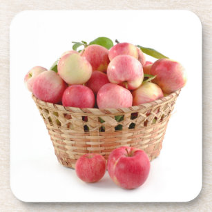 Äpfelkörbe, Ernte, Herbst, Herbst Getränkeuntersetzer