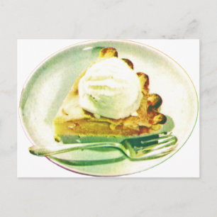 Apfelkuchen 1955 postkarte