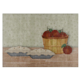 Apfelkuchen backen schneidebrett