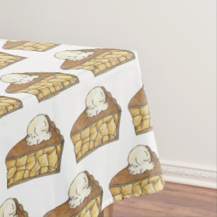 Apfelkuchen im i-Mode-Ice Cream Dessert Slice Fein Tischdecke