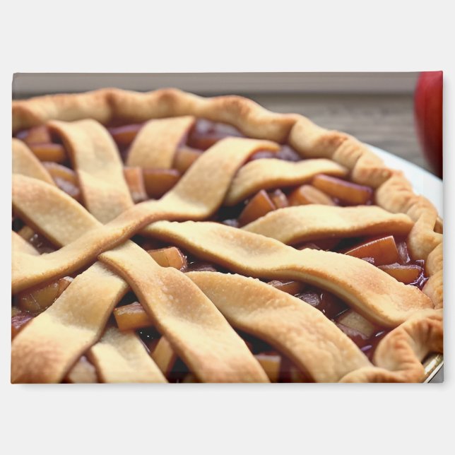 Apfelkuchen Magnet (Vorderseite)