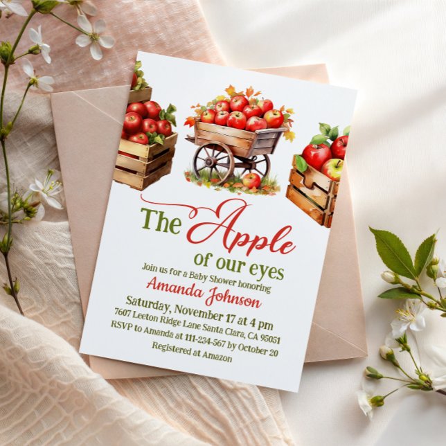 Apfelkuchen mit Babydusche aus dem Blickfang Einladung (Von Creator hochgeladen)