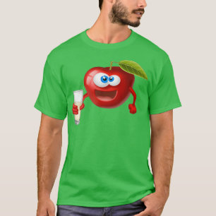 Apfelkuchen mit niedlichem Obst T-Shirt