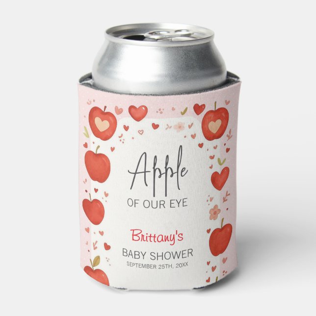 Apfelkuchen mit unserer Eye Fall Baby Dusche Dosenkühler (Kanne Vorderseite)