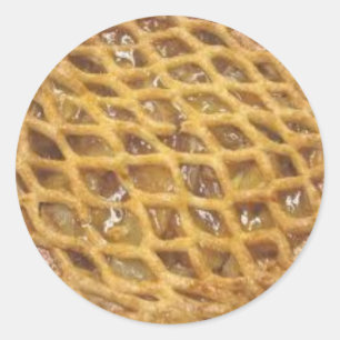 Apfelkuchen Runder Aufkleber