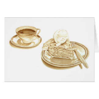 Apfelkuchen und Kaffee