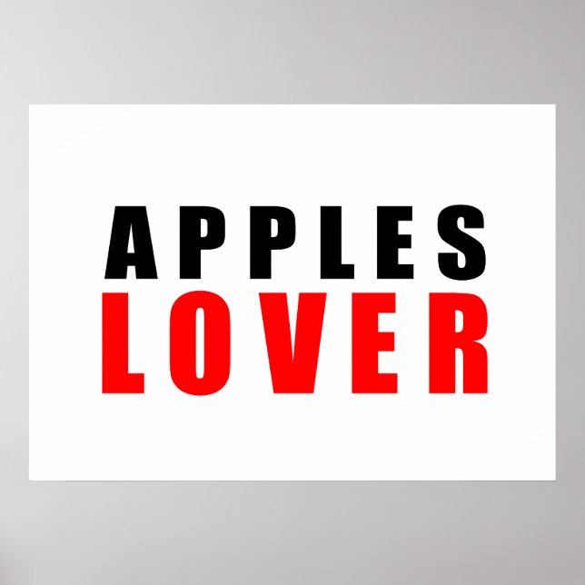 Äpfelliebhaber Poster (Vorne)