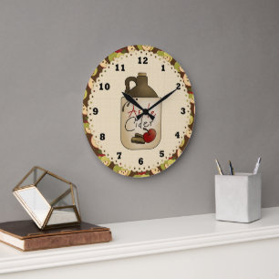 Apfelmost-Land Küchenuhr Große Wanduhr