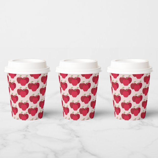 Apfelmuster 8oz Paper Cup mit Lid für Veranstaltun Pappbecher (Multi)
