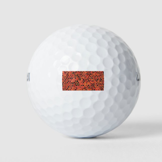 Äpfelmuster Golfball (Vorderseite)