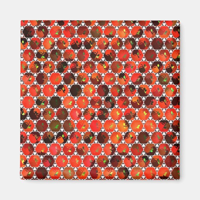 Äpfelmuster Magnet (Vorne)