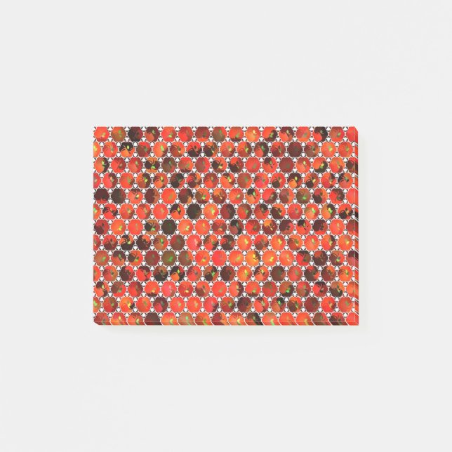 Äpfelmuster Post-it Klebezettel (Vorderseite)