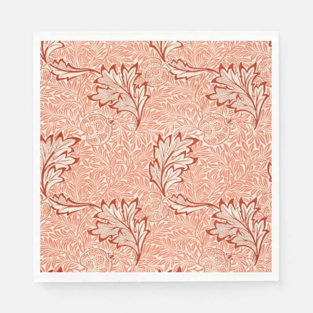 Apfelmuster (von William Morris) Serviette (Vorderseite)