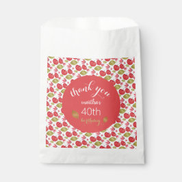 Apfelmuster Wasserfarbe Handlackiert Geschenktütchen