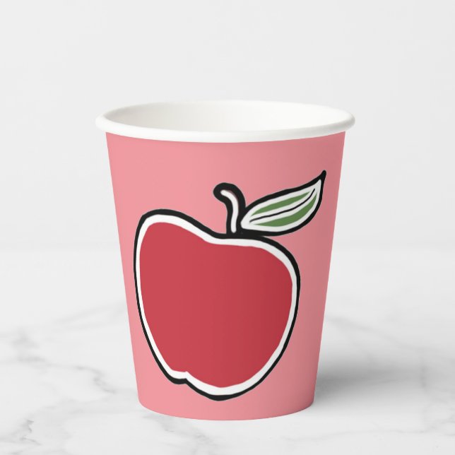 Apfelpapier-Cup Pappbecher (Vorderseite)