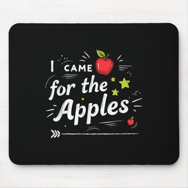 Apfelpflück-Herbst-Abenteuer-Herbstfeier Mousepad (Vorne)