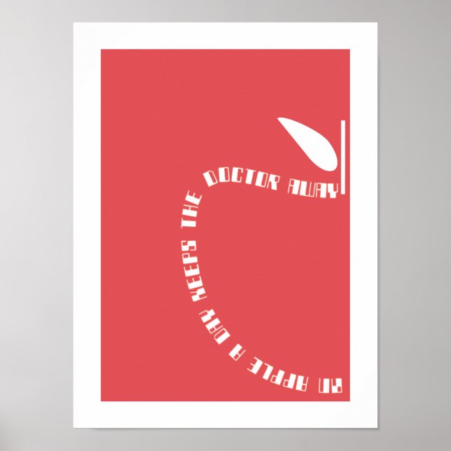 Apfelplakat Poster (Vorne)