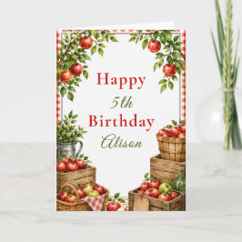 Apfelplantage Geburtstag Karte