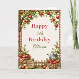 Apfelplantagen-Geburtstag Karte