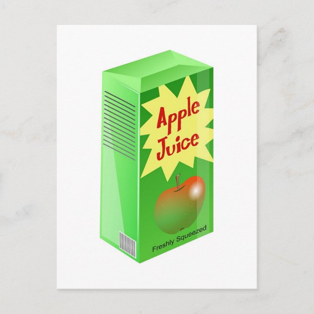 Apfelsaft Postkarte (Vorderseite)