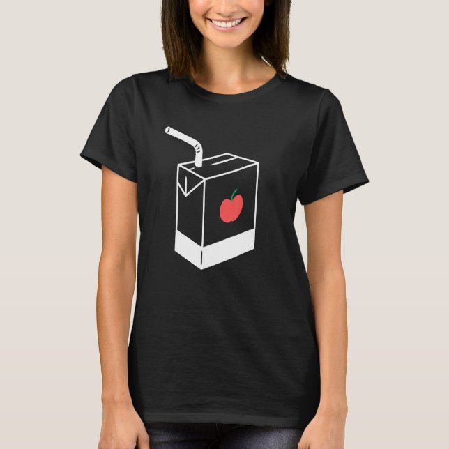 Apfelsaftkarton Apfelsaft T-Shirt (Vorderseite)
