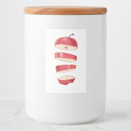 Apfelscheiben Lebensmitteletikett