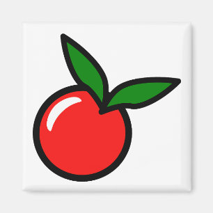 Apfelsinen-Rotfrucht-Cartoon Magnet