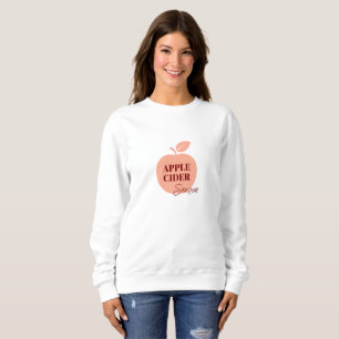 Apfelwein Damen T-Shirt – Cozy Herbst Minimal Sweatshirt