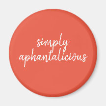 Aphantasie einfach Aphantalicious White Schriftart