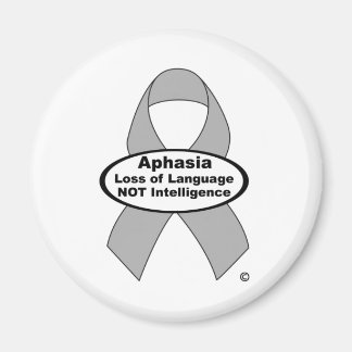 Aphasia Silver Ribbon Magnet