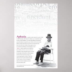 Aphasie-Plakat Poster