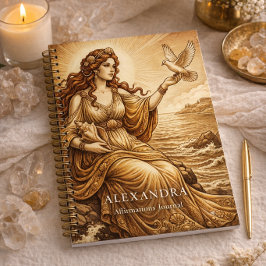 Aphrodite Custom Name Affirmation Journal Notizbuch