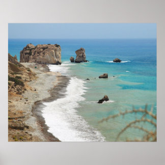 Aphrodite-Felsen, Zypern Poster