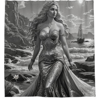 Aphrodite Goddess of Bathroom Liebe Duschvorhang