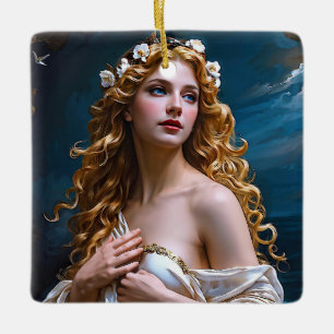 "Aphrodite: Göttin der Liebe und des Lichts" Keramikornament