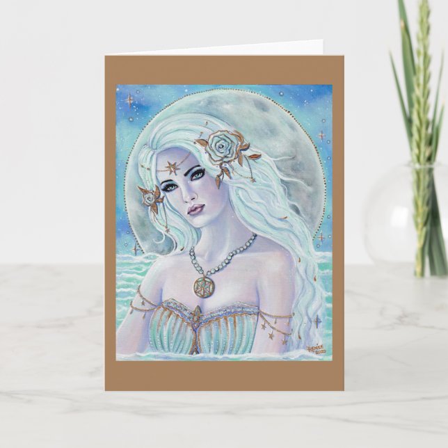 Aphrodite Göttin der Liebe von Renee Lavoie Karte (Vorderseite)