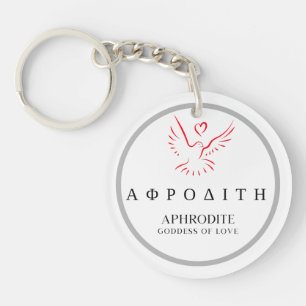 Aphrodite griechische Göttin von Liebe Dove Desig Schlüsselanhänger