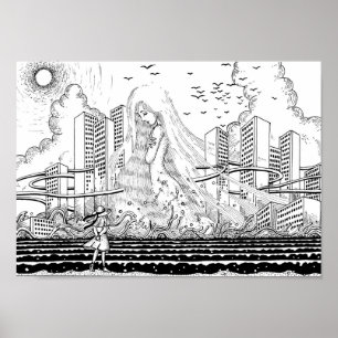 Aphrodite, in der Stadt geboren. Poster