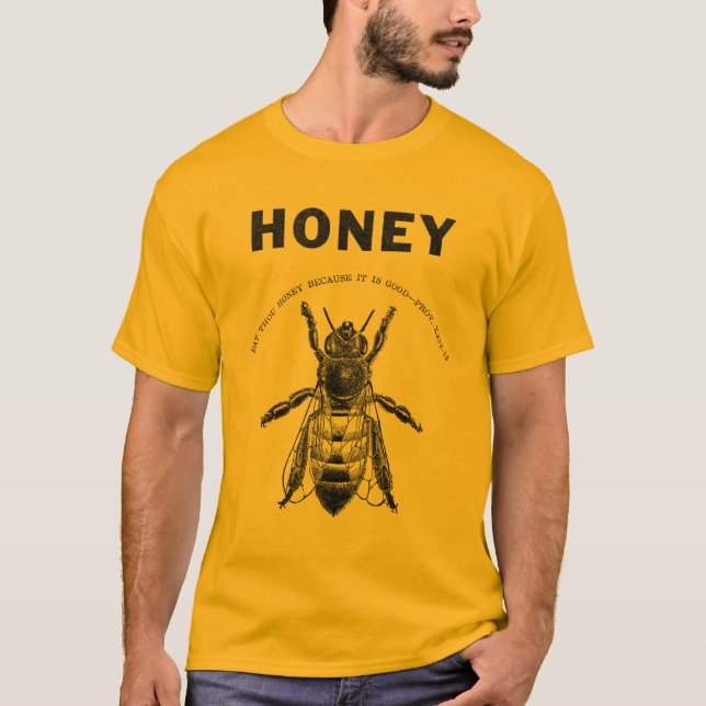 API Mellafera Honig-Bienen-Imkerei T-Shirt (Vorderseite)
