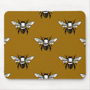 API Mellifera Honigbienen-Muster Mousepad