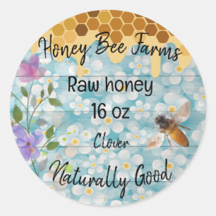 APIARY Aufkleber Roher Honey CUSTOM ETIKETT
