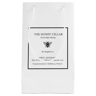 Apiary Beekeeper Honey Artisan Logo Kleine Geschenktüte