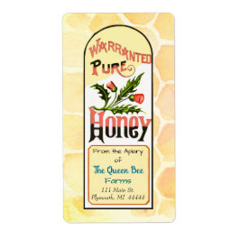 Apiary Étiquettes de livraison de miel