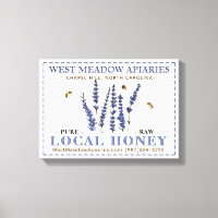 Apiary Name Farmer's Market Local Honey Sign Bee
