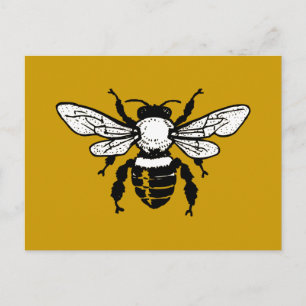 Apis Mellifera Honeybee Postcard Postkarte