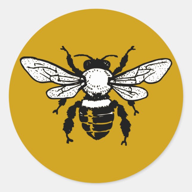 Apis Mellifera Honeybee Sticker (Vorderseite)