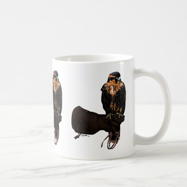 Aplomado Falcon on Glove Kaffeetasse (Rechts)