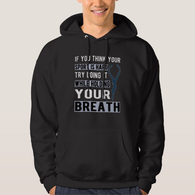 Apnea diving Freediving for Diver Hoodie (Vorderseite)